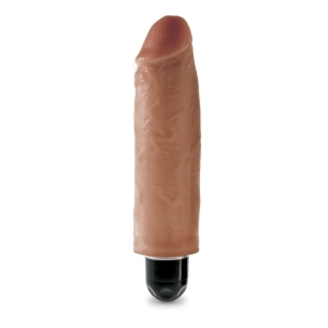 King Cock 6 Vibrating Stiffy - Tan