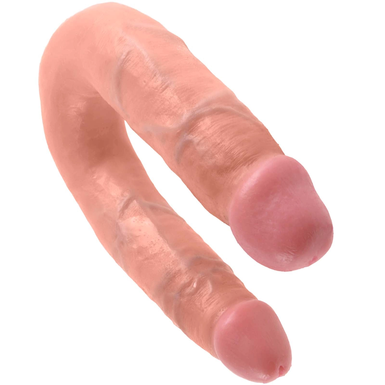 King Cock U-Shaped Medium Double Trouble - Flesh