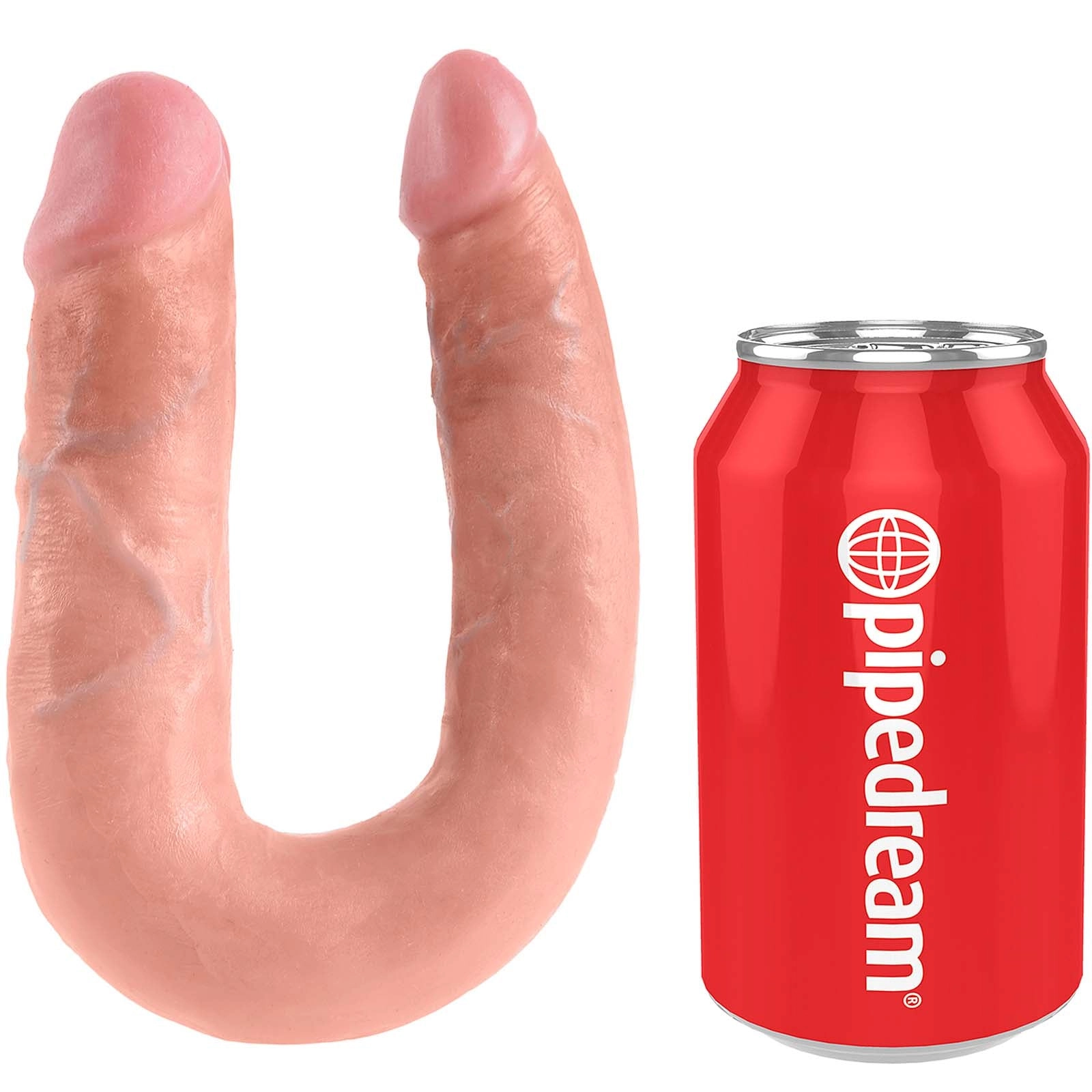 King Cock U-Shaped Medium Double Trouble - Flesh