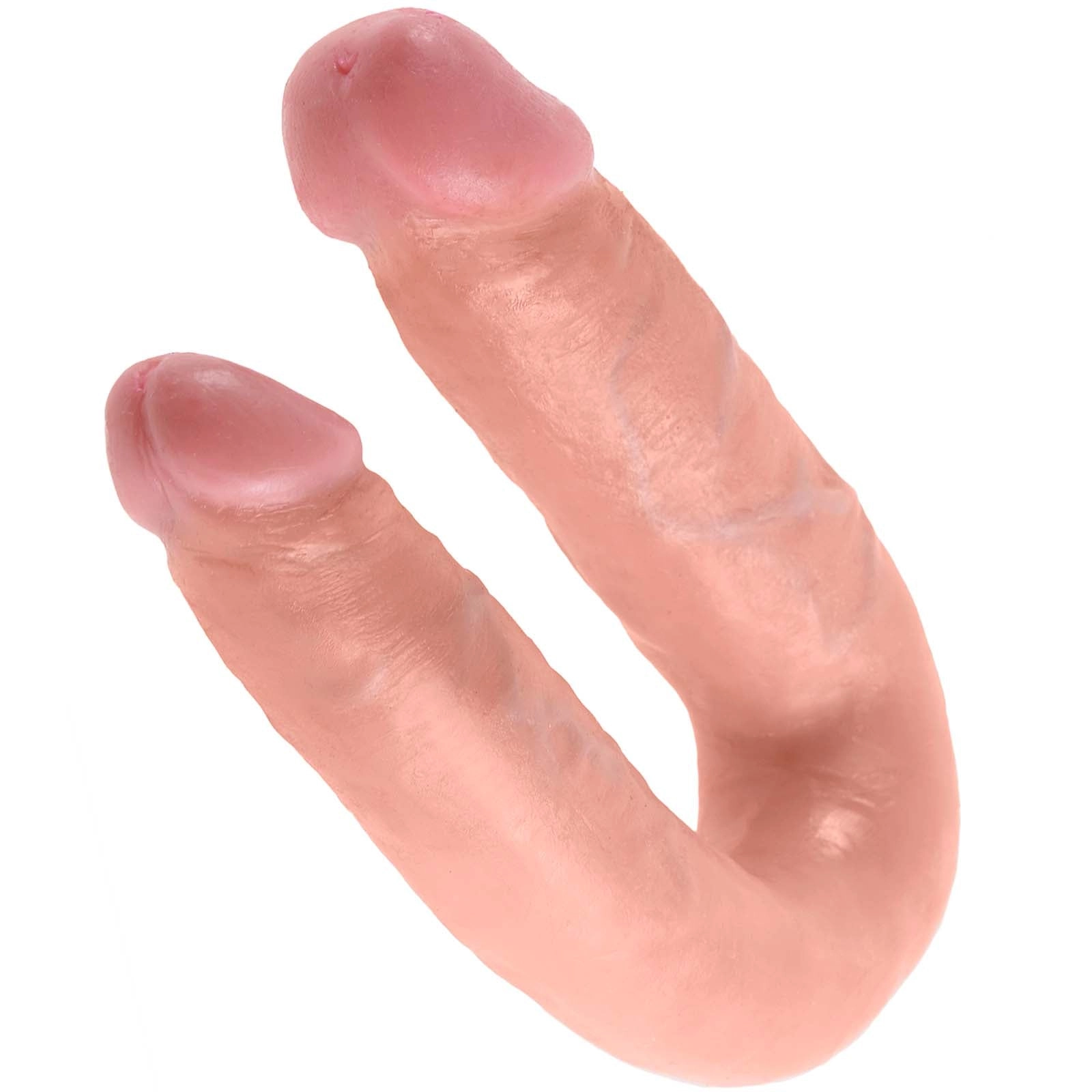 King Cock U-Shaped Medium Double Trouble - Flesh