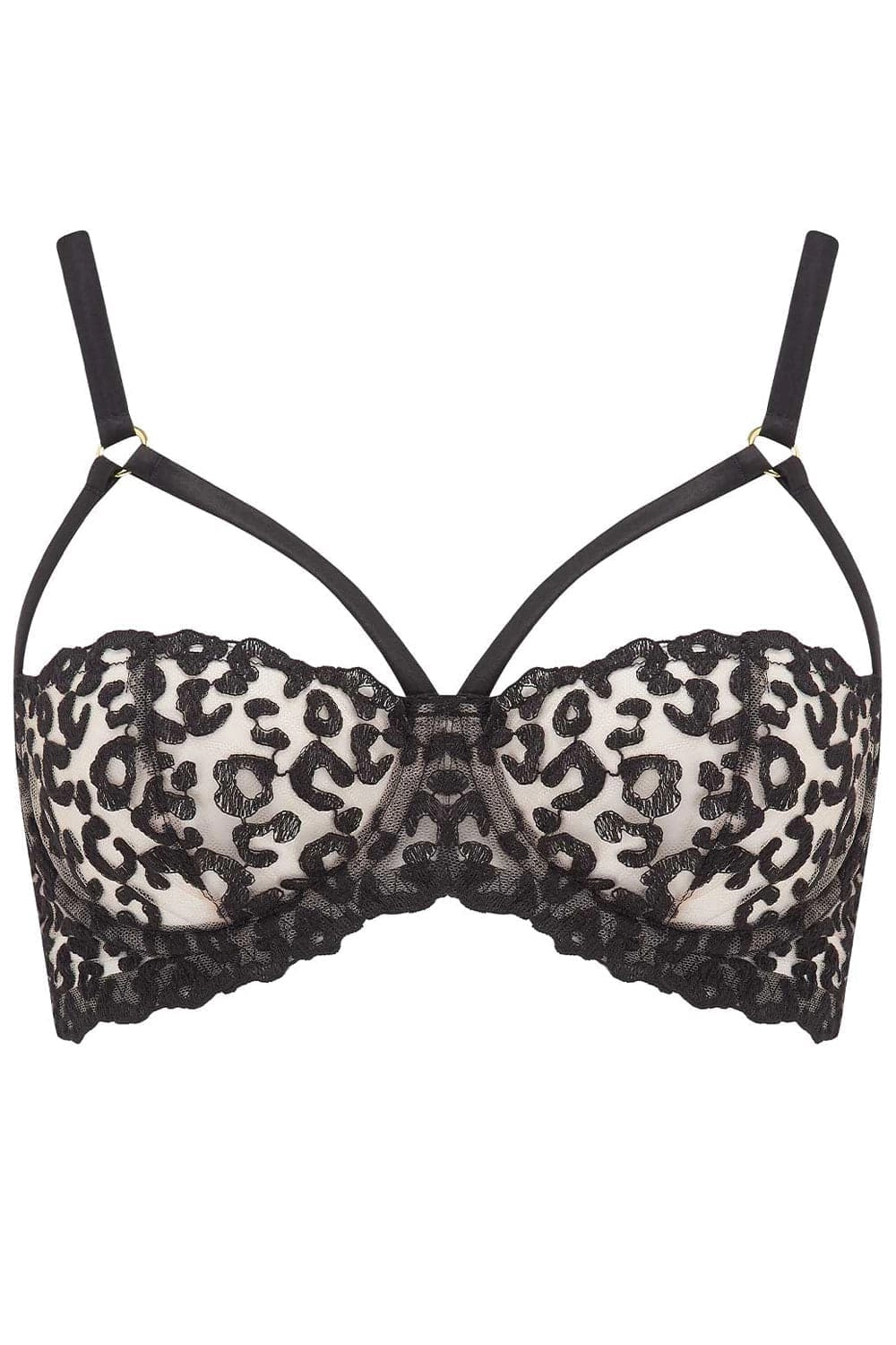 Kittie Strap Balcony Bra, Size UK 34C