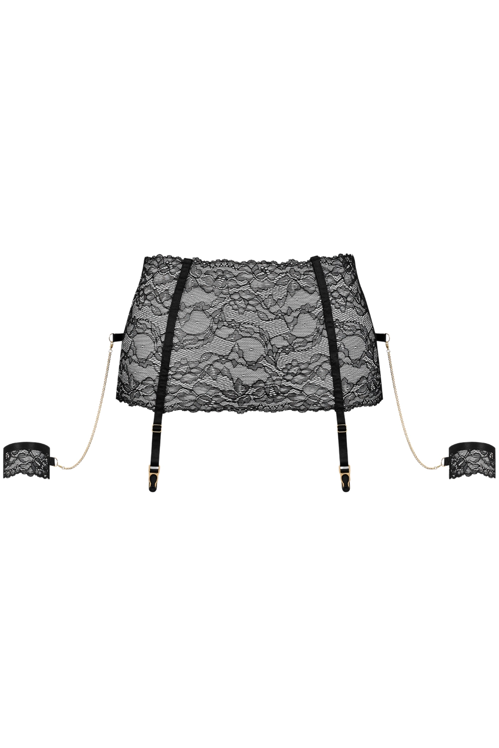 Le Petit Secret Dentelle Suspender Belt With Removable Cuffs