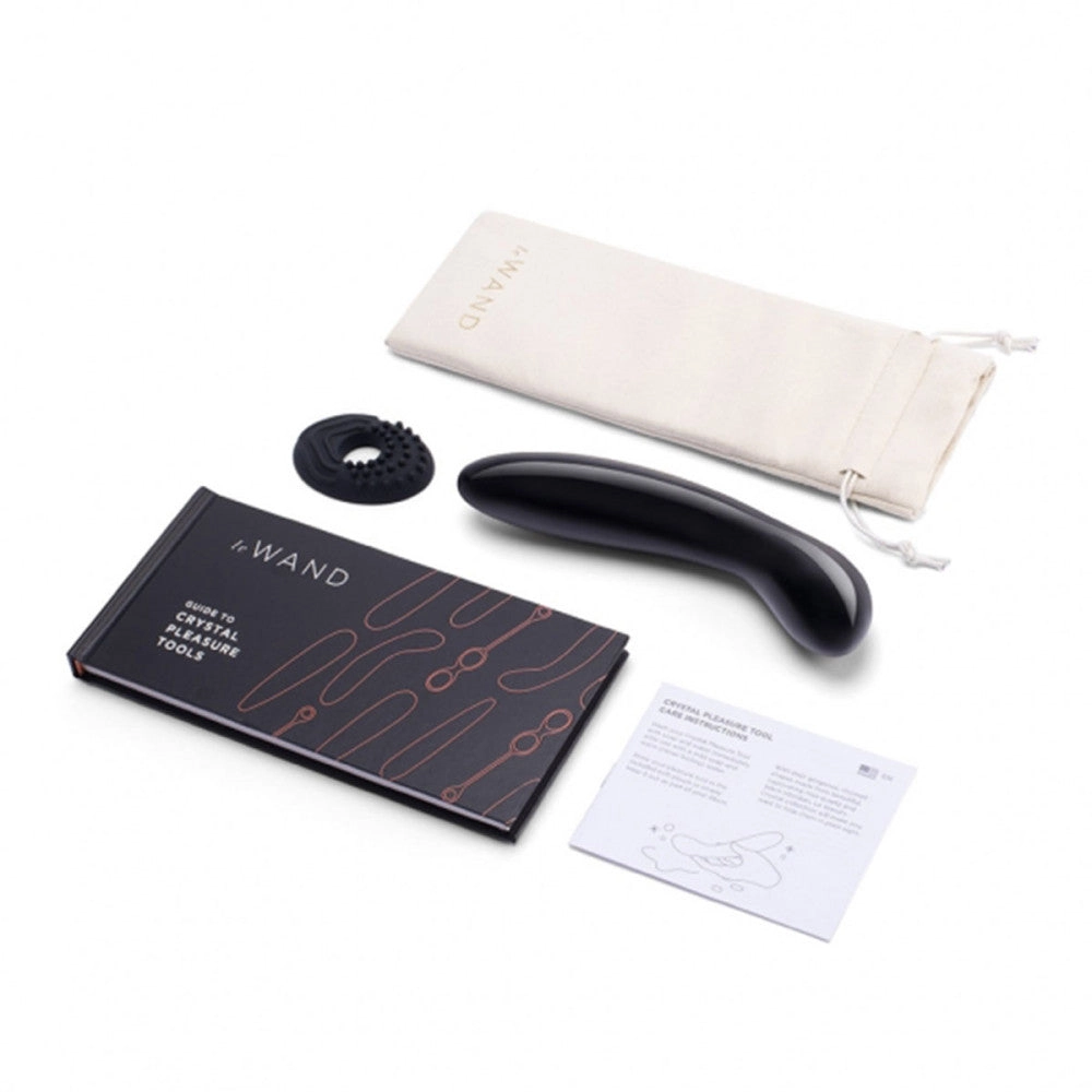 Le Wand Black Obsidian Crystal G-Spot Wand