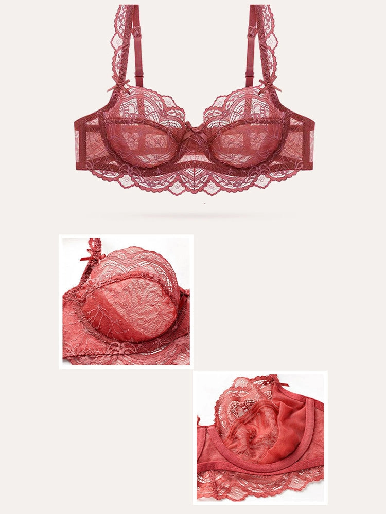 Lightweight Sexy Lace Push-Up Bra Set