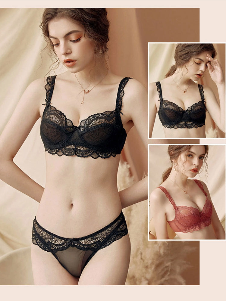 Lightweight Sexy Lace Push-Up Bra Set
