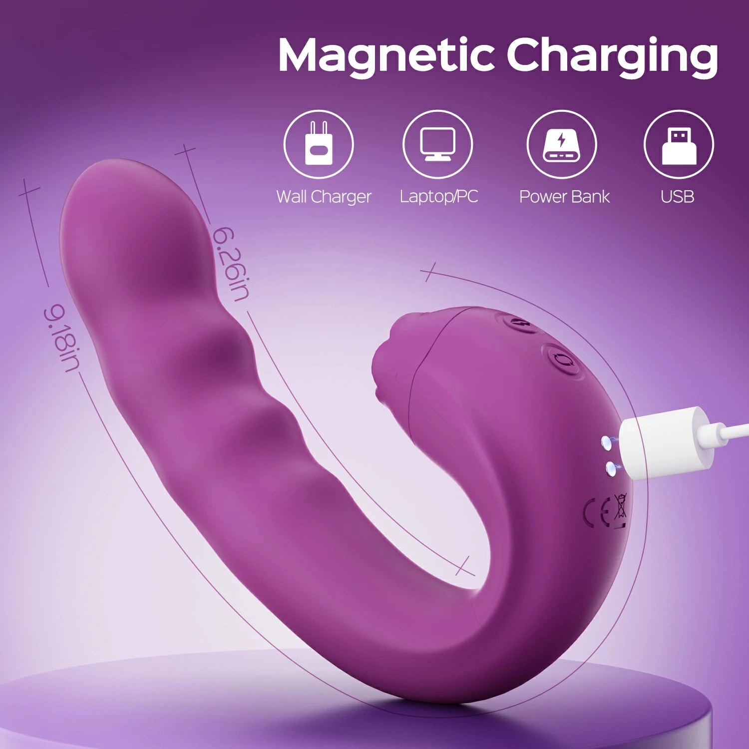 Lilian - G Spot Vibrator With Rotating Head & Vibrating Tongue