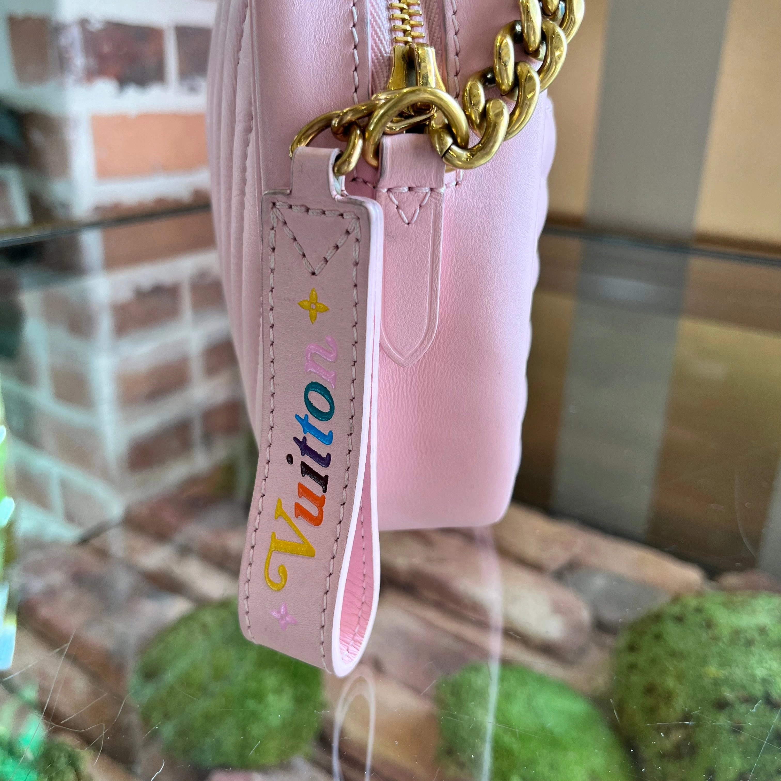 LOUIS VUITTON New Wave Pink Quilted Camera Bag
