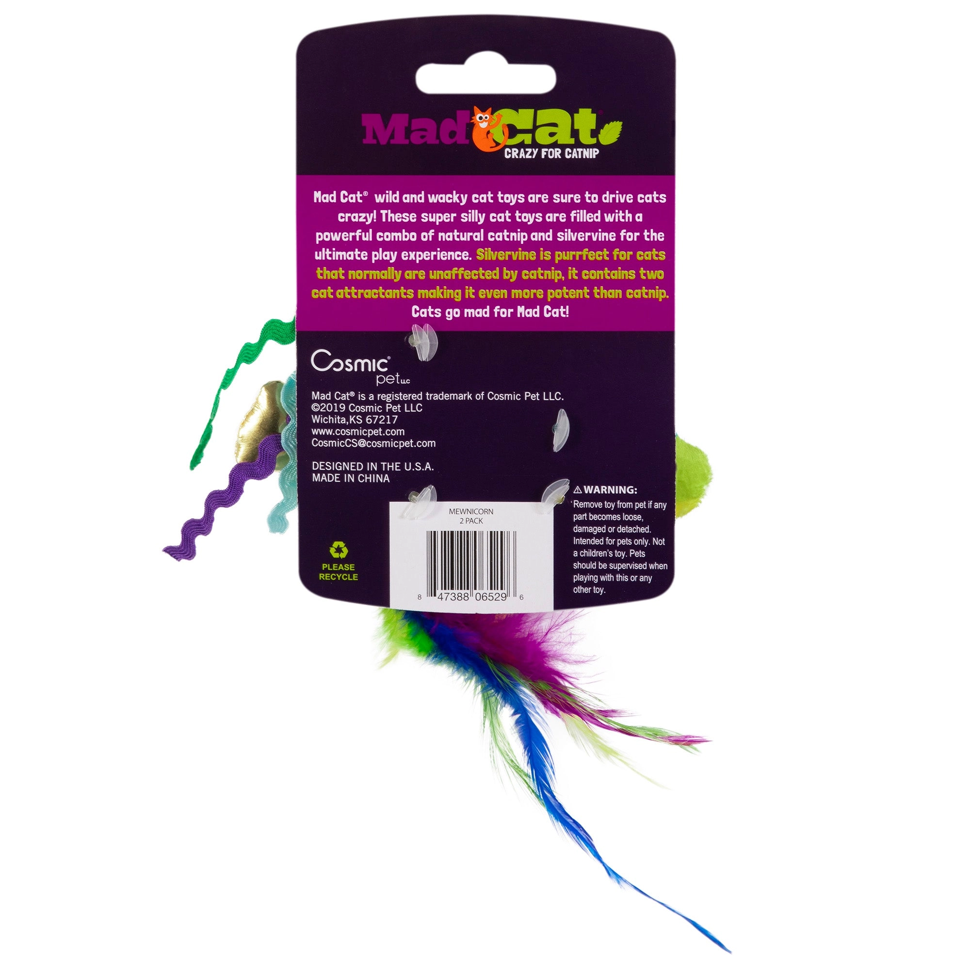 MAD CAT Mewnicorn 2 Pack Cat Toy