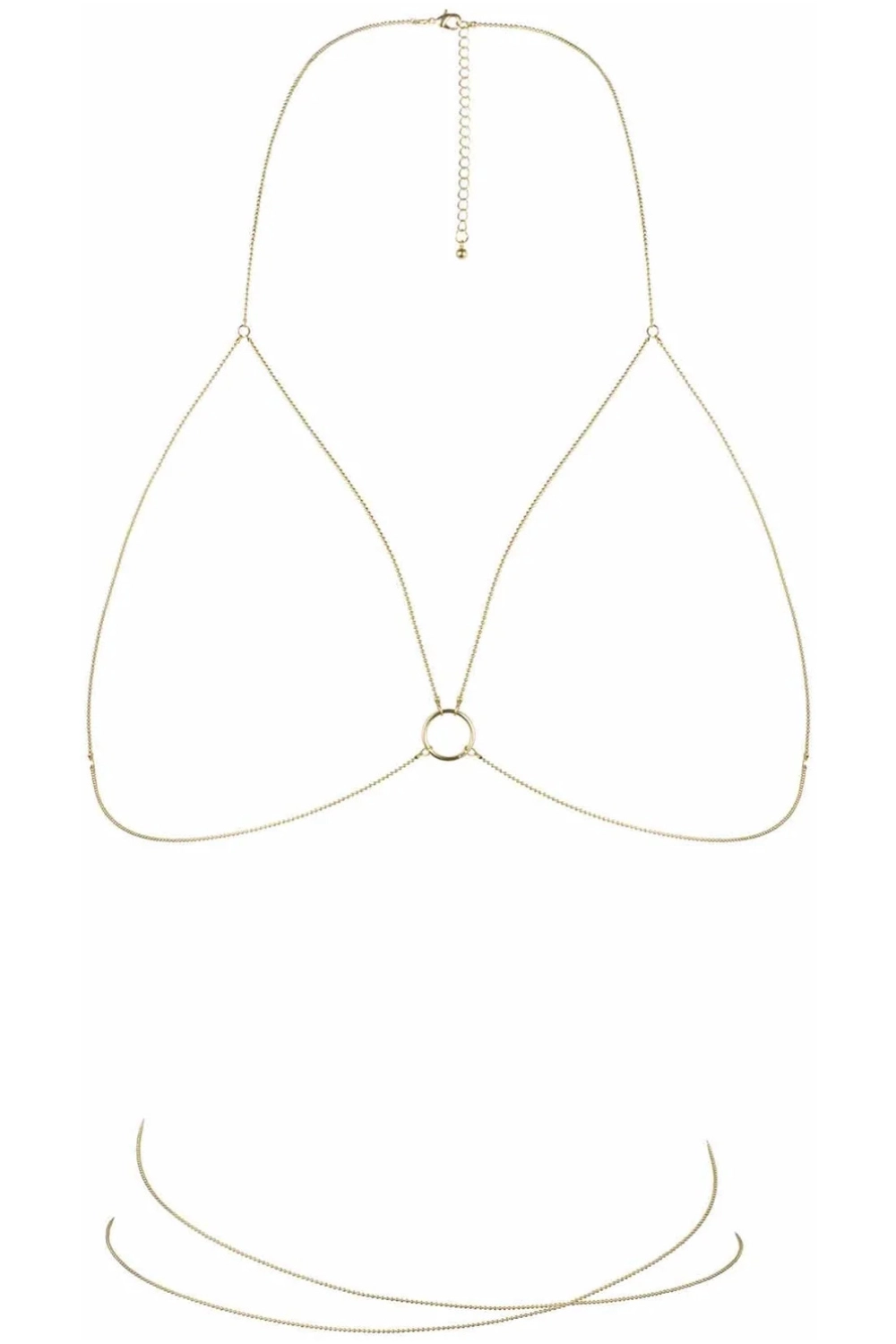 Magnifique Wrap Bra Chain Gold