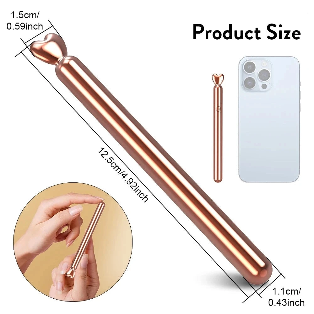 Metallic Anal Vibrator Prostate Massager Butt Plug