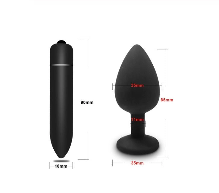 Midnight Pleasure Plug Combo