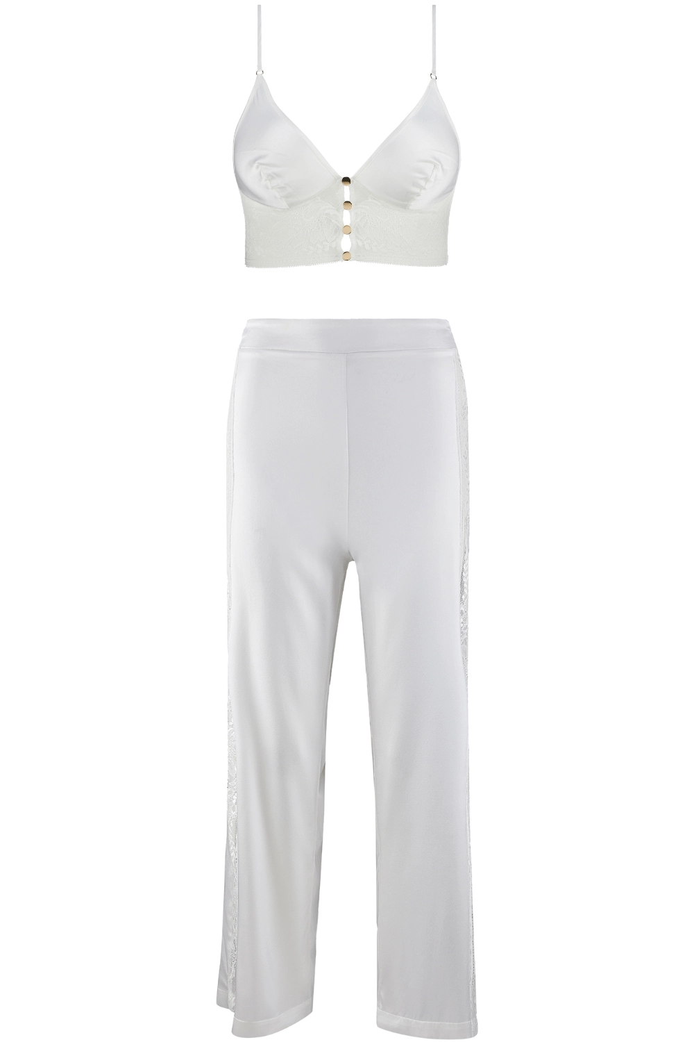 Midnight Whisper Triangle Bra & Trousers