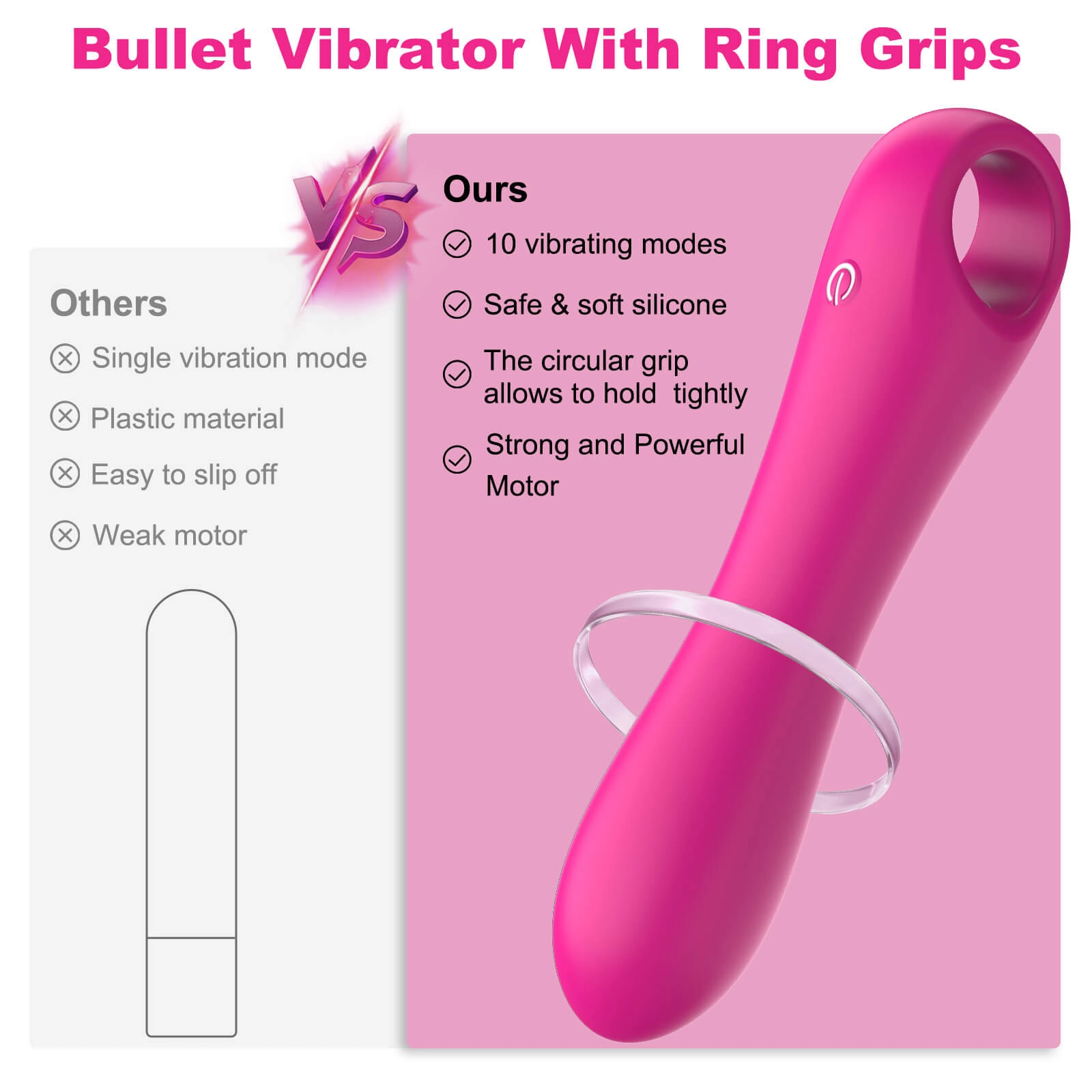 Minae – Rechargeable Mini Magic Bullet Vibrator Waterproof Sex Toy