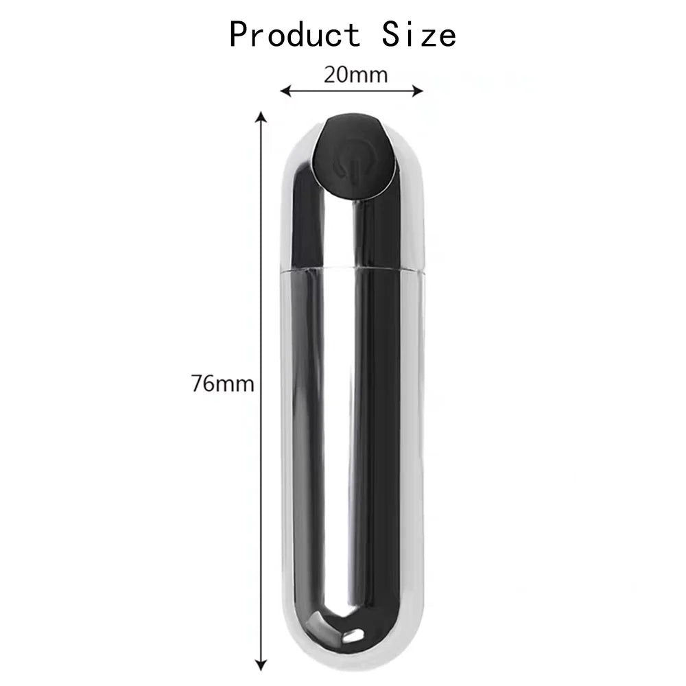 Mini Rechargeable Silver Bullet Vibe Vibrator