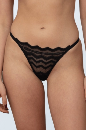 Muse - Margot G String in Black, Size XL (UK 14-16)