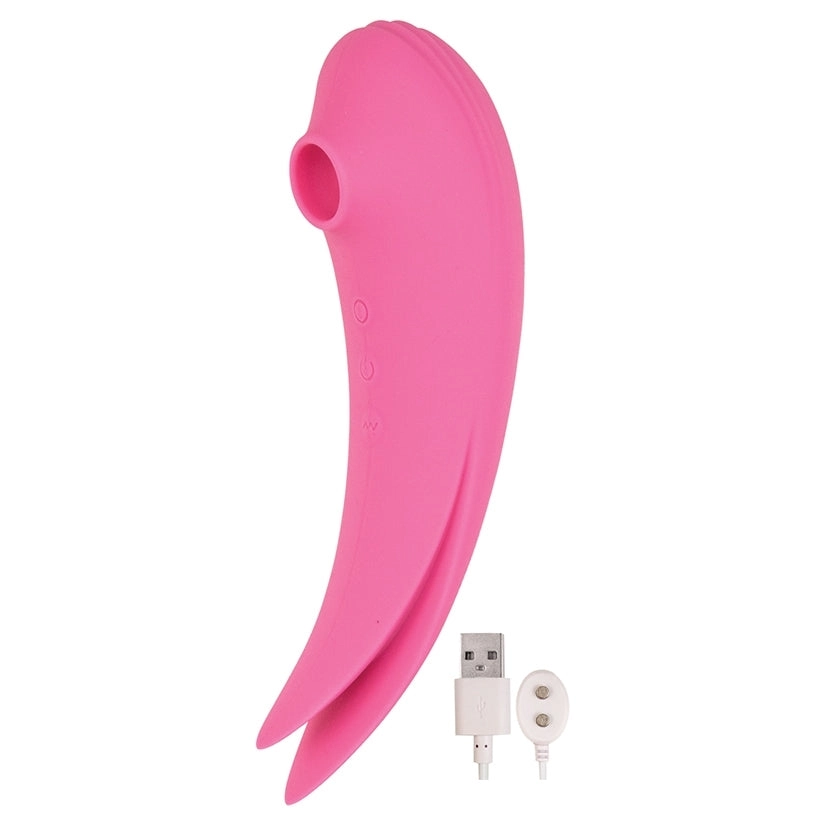 Mystique Vibrating Massager Suction Vibe-Pink