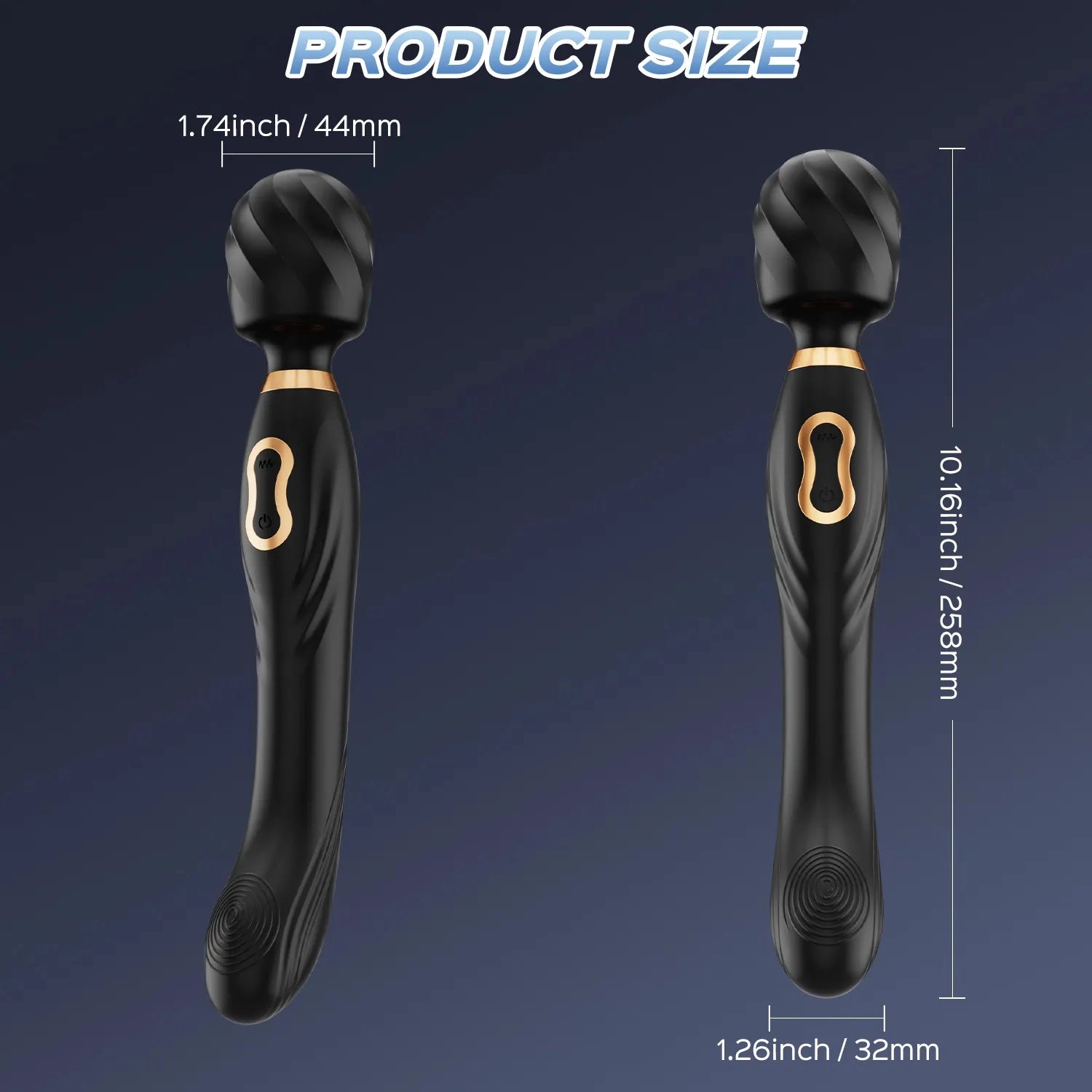 Noir - Vibrating Massage Wand & G-spot Stimulator 