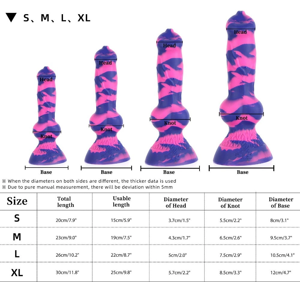Nothosaur NICOS - Dog Knot Dildo - Fantasy Dildo