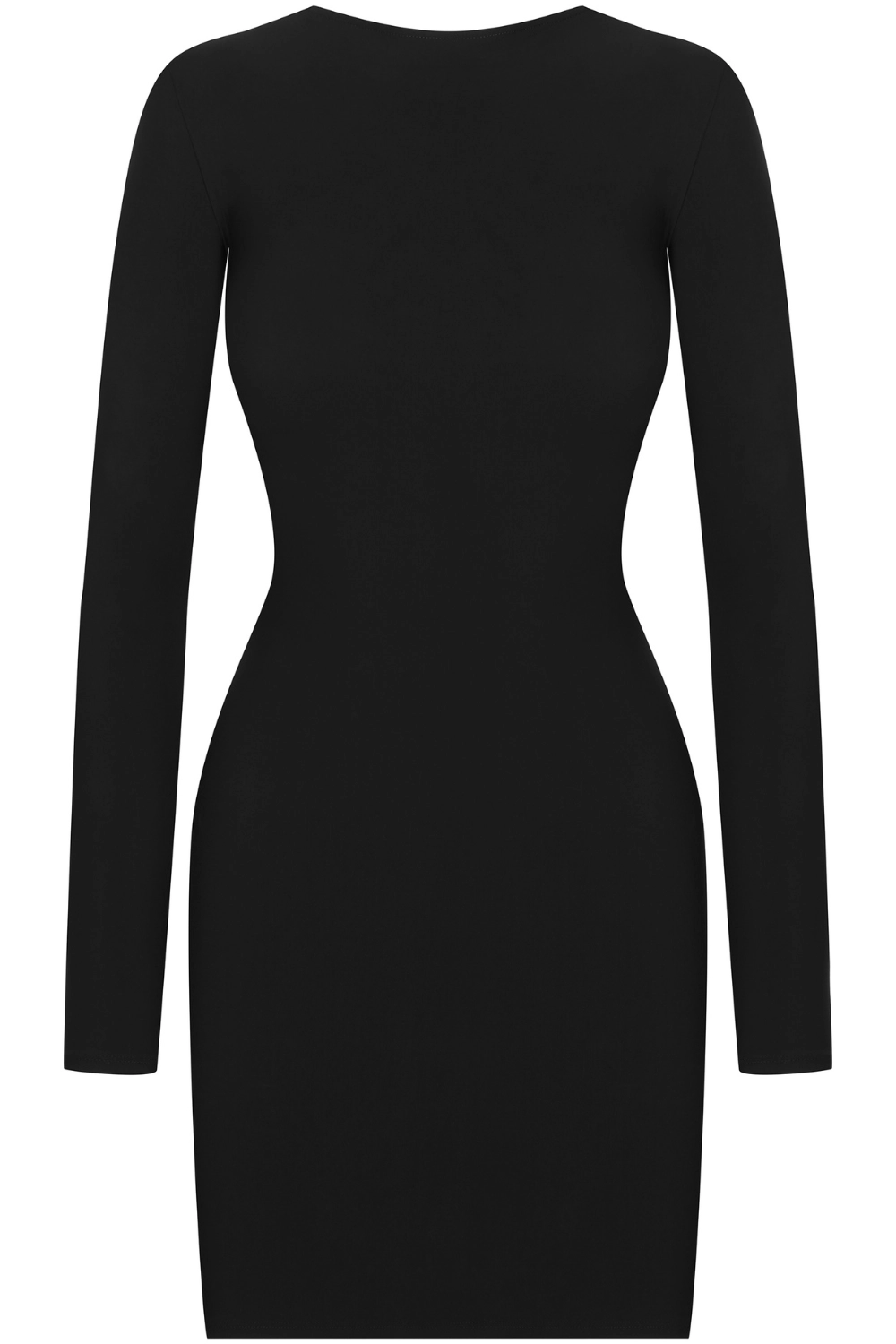 Nuit Infinie Long Sleeve Short Open Back Dress