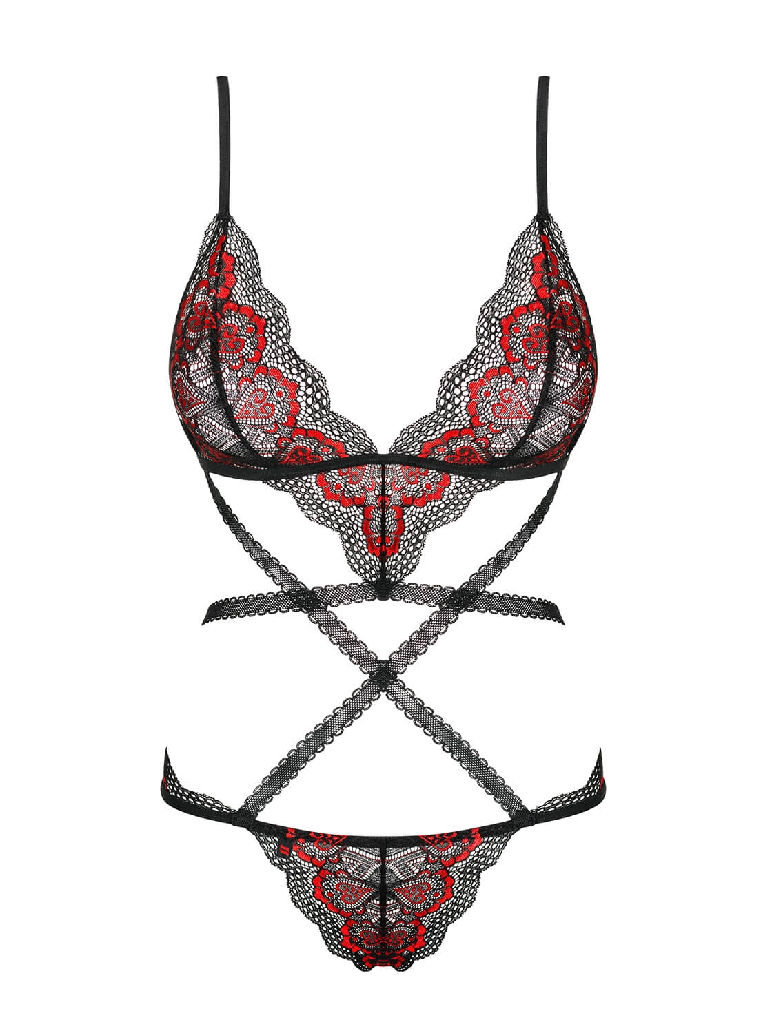 Obsessive Megies Heart Lace Teddy