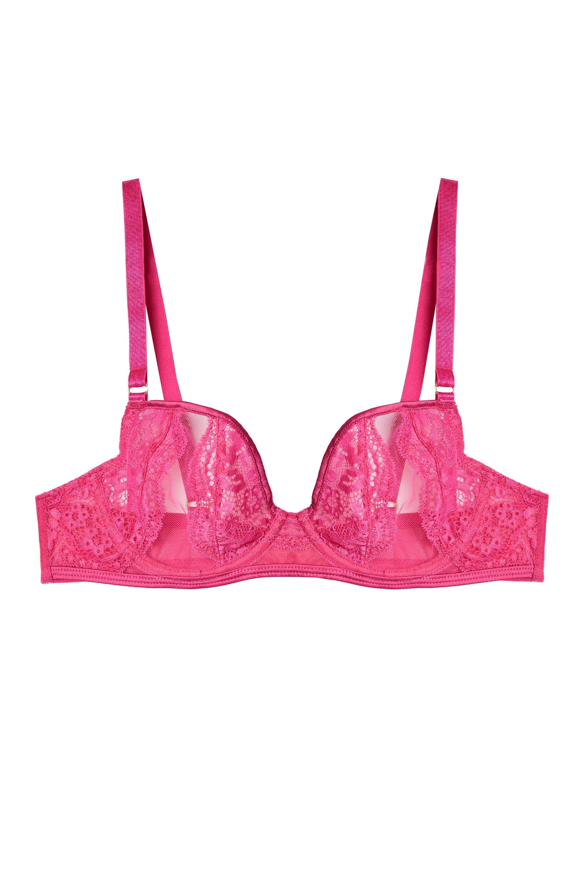 Ophelia Pink Cut Out Lace Bra