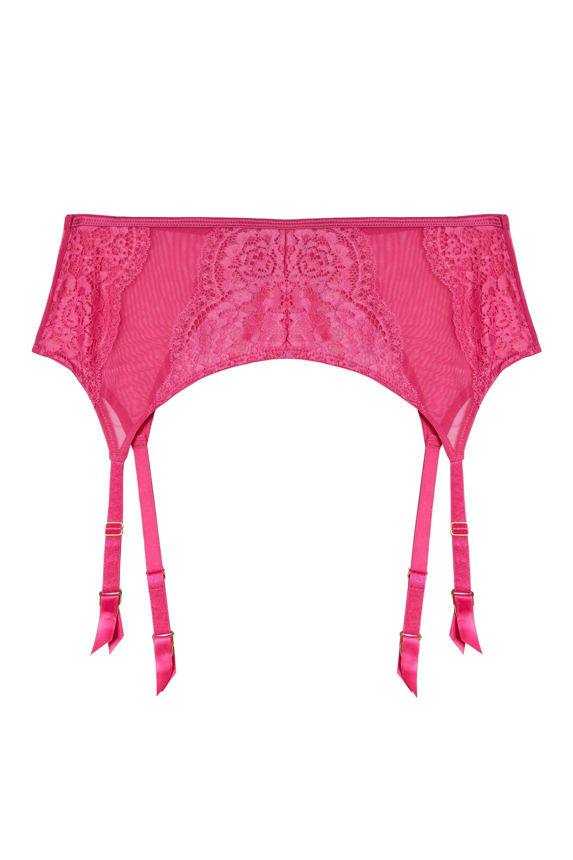 Ophelia Pink Cut Out Lace Suspender