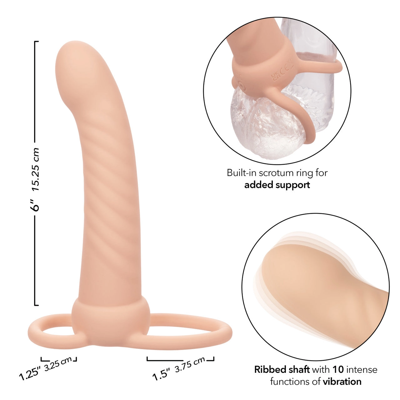 Performance Maxx™ Rechargeable Ribbed Dual Penetrator