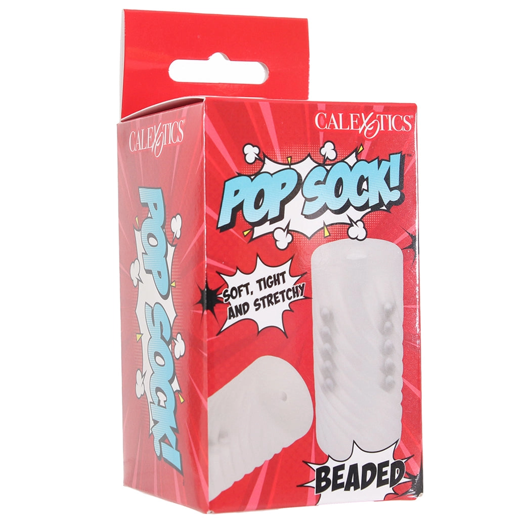Pop Sock! Beaded Stroker in Clear