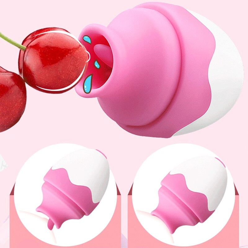 Powerful Sucking Vibrator Nipple Clitoris G-spot Stimulation Waterproof Tongue Licking Vibrator for Women