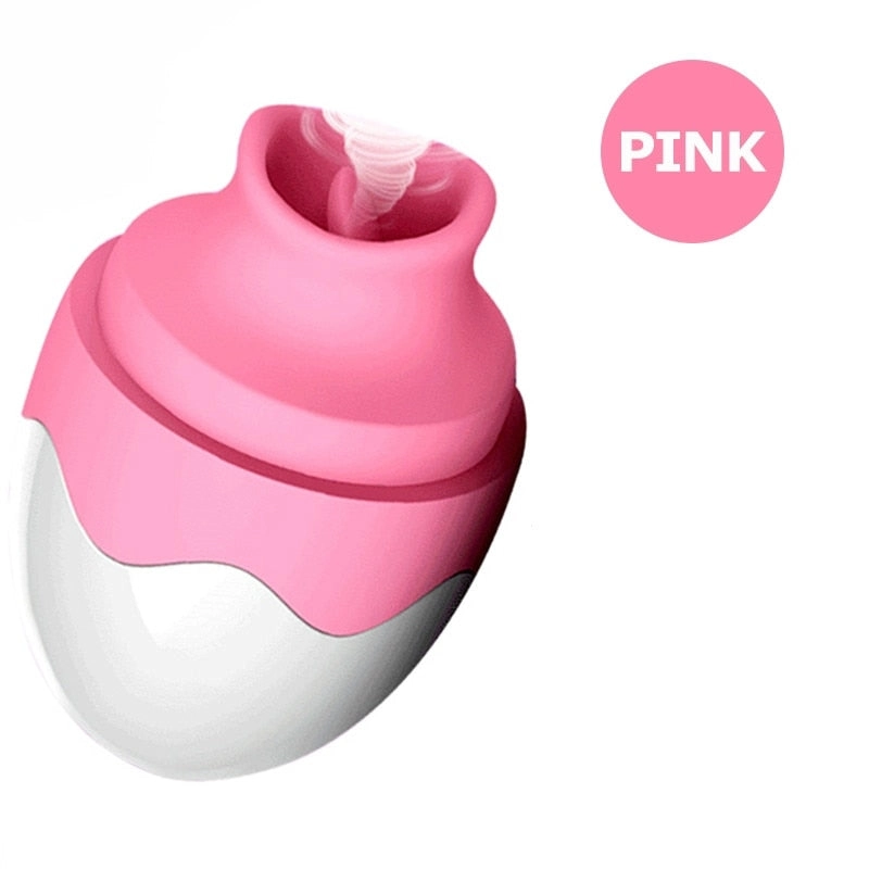 Powerful Sucking Vibrator Nipple Clitoris G-spot Stimulation Waterproof Tongue Licking Vibrator for Women