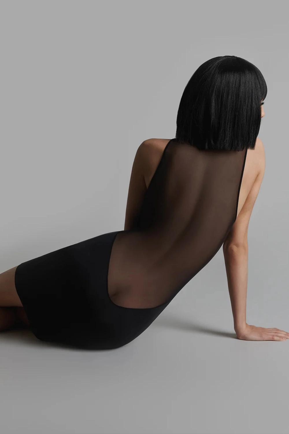 Pure Tentation Short Dress Black