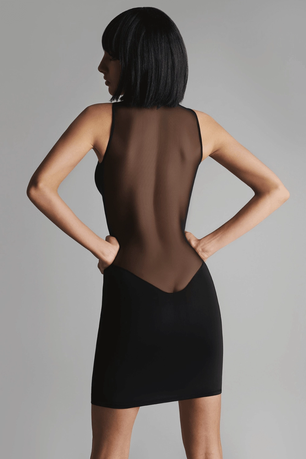 Pure Tentation Short Dress Black