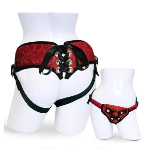 Red Lace Corsette Harness