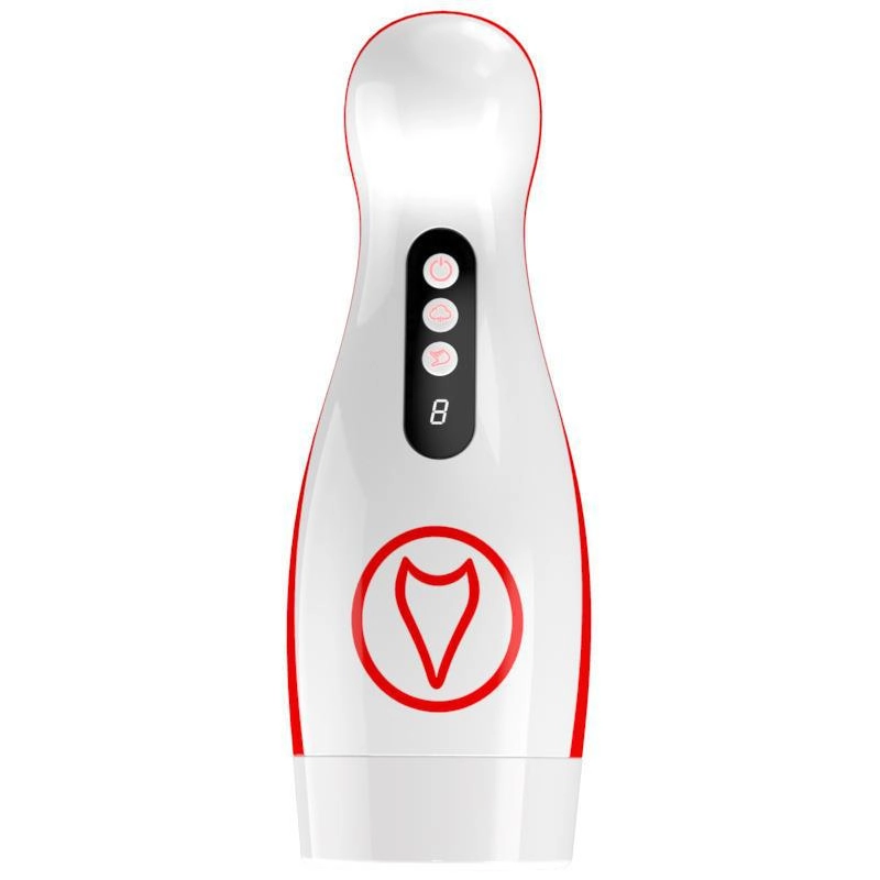 Retractable Rotating Clamping Blowjob Male Masturbator