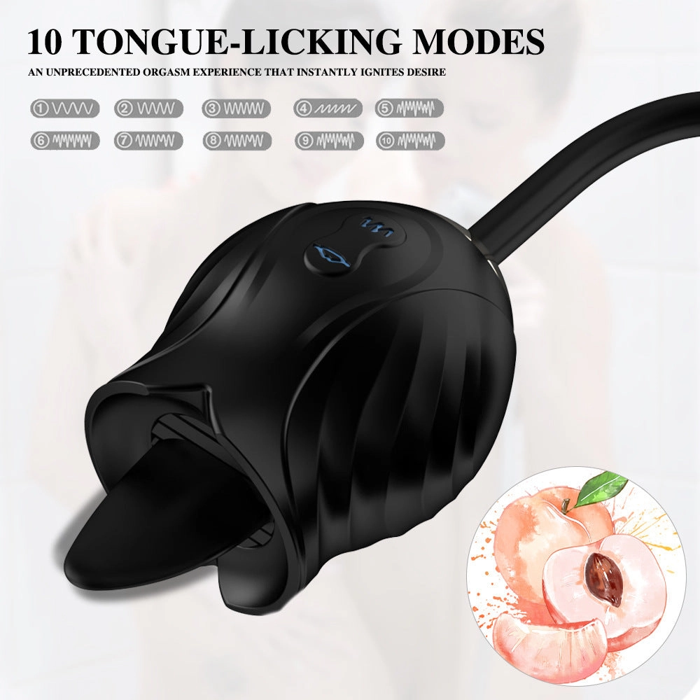 Rose Tongue Extender W/Dildo