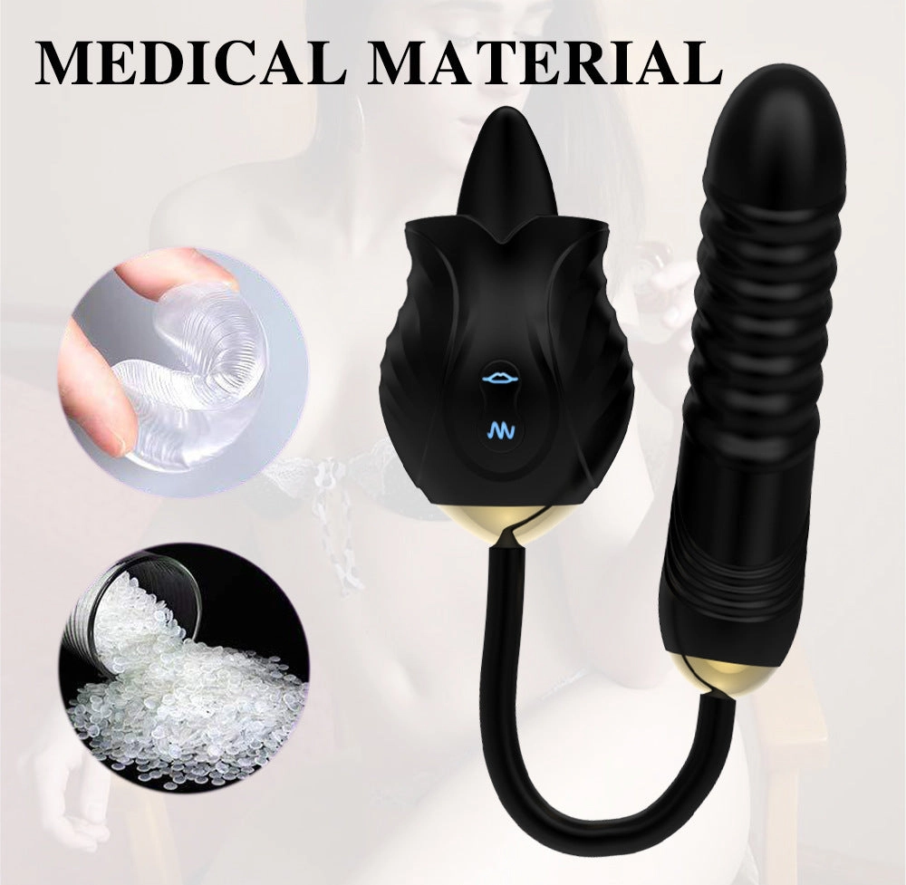 Rose Tongue Extender W/Dildo