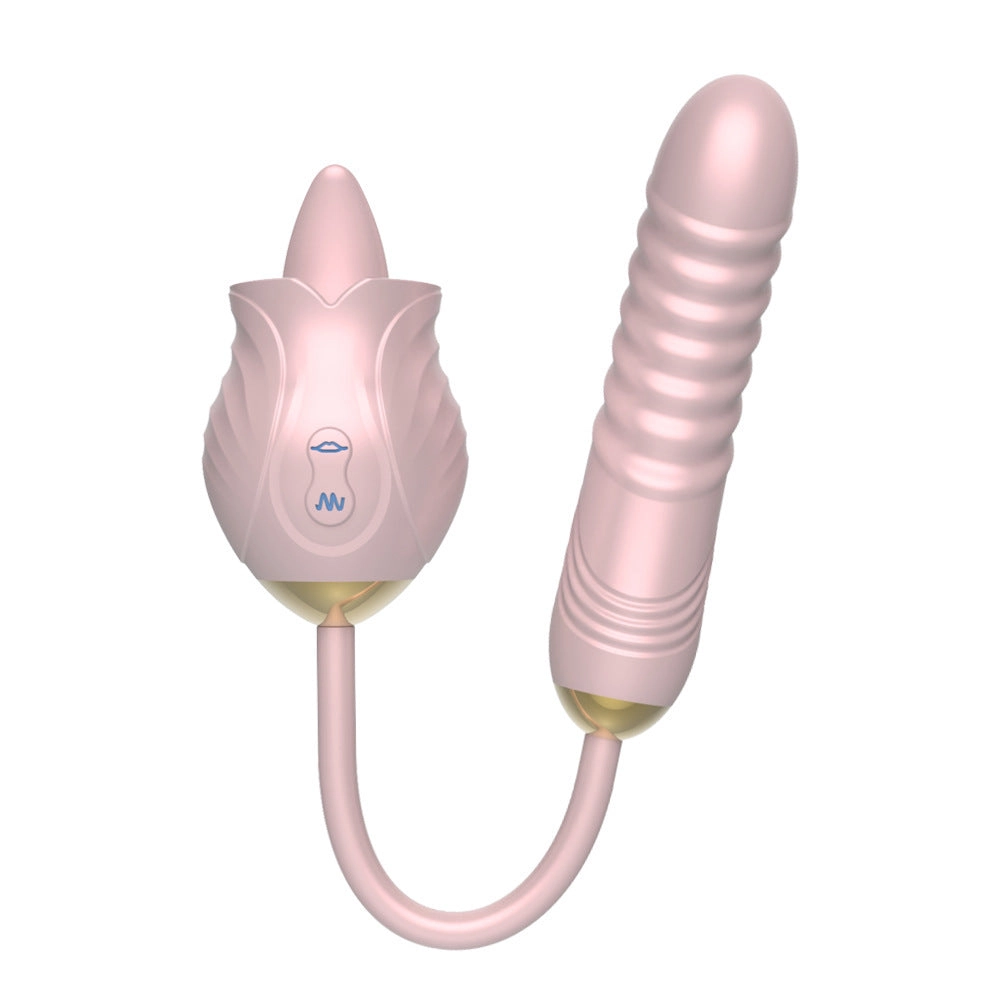 Rose Tongue Extender W/Dildo