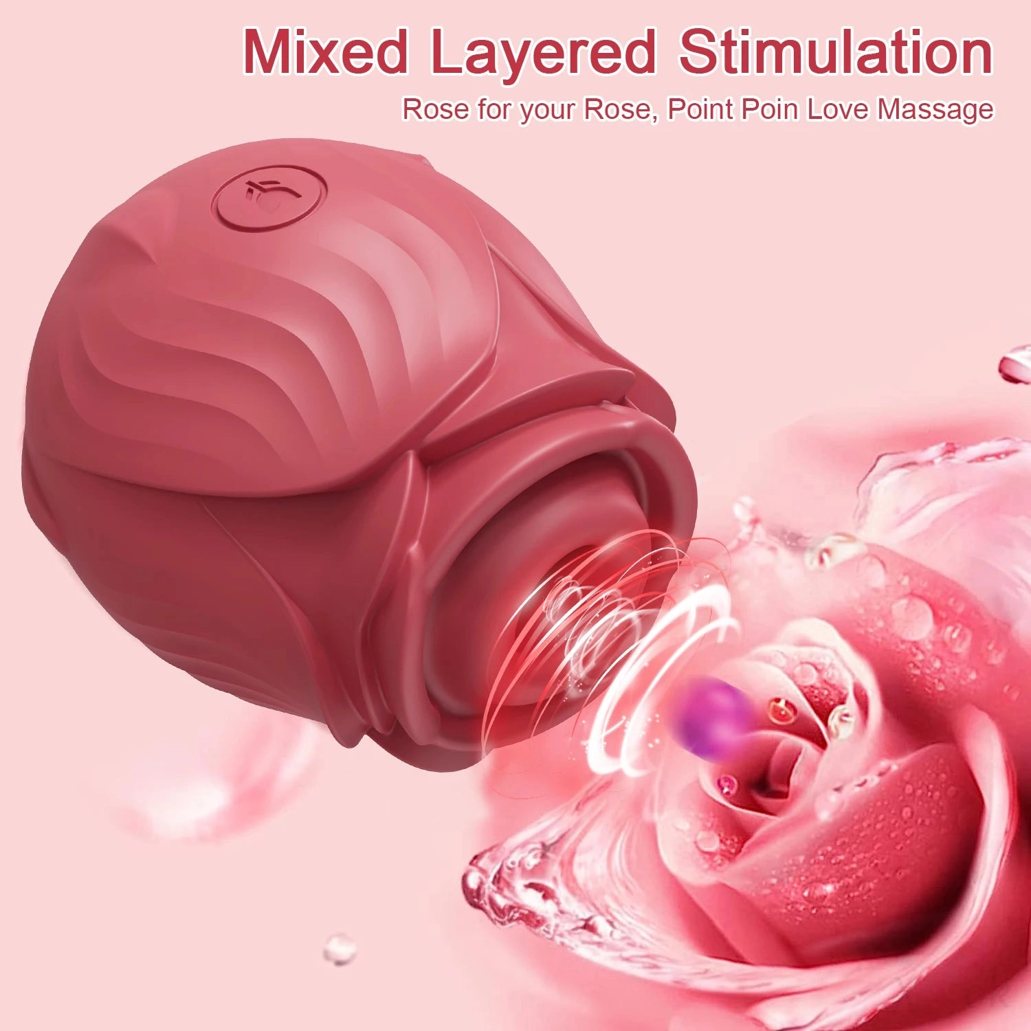 Rose Toy Vibrator for Women 10 Frequency Sucking