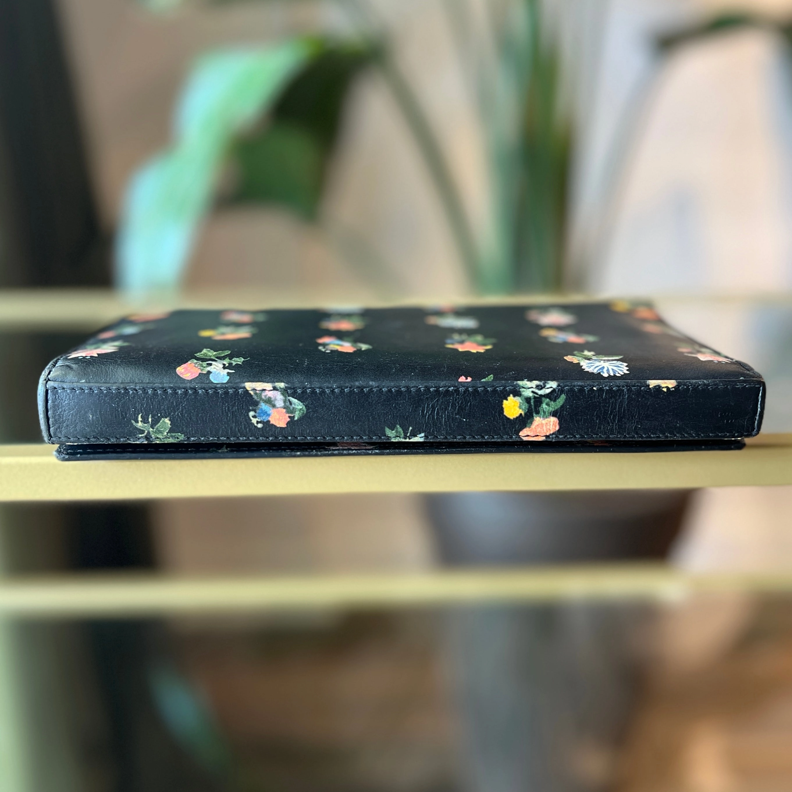 SAINT LAURENT Floral Kate Wallet On Chain