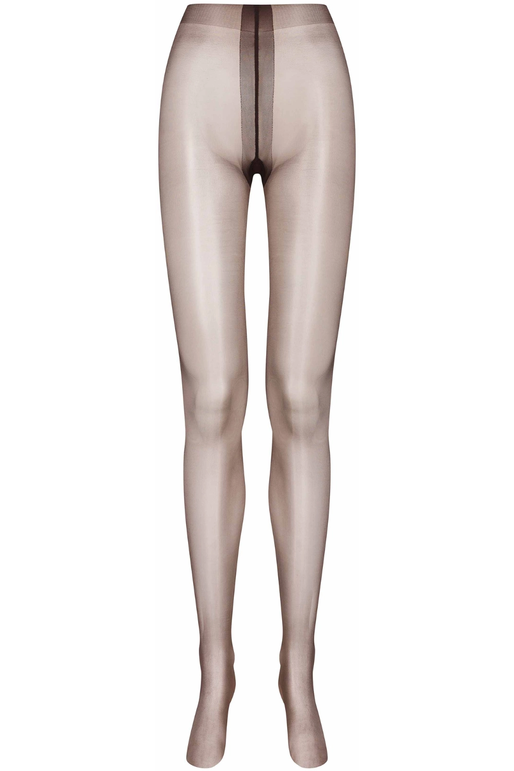 Satin Tights Brown 10 Denier