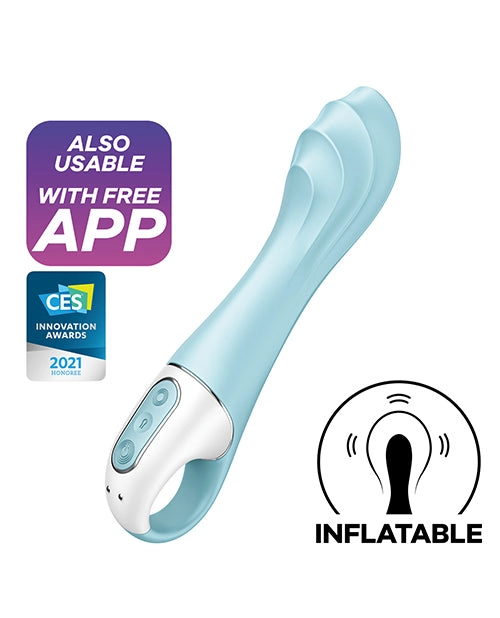 Satisfyer Air Pump Vibrator 5  - Blue
