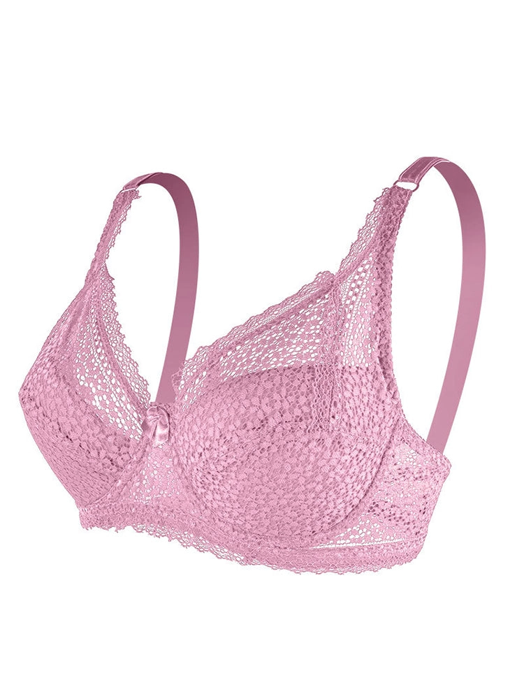 Sexy Deep Plunge Underwire Support Lace Bra