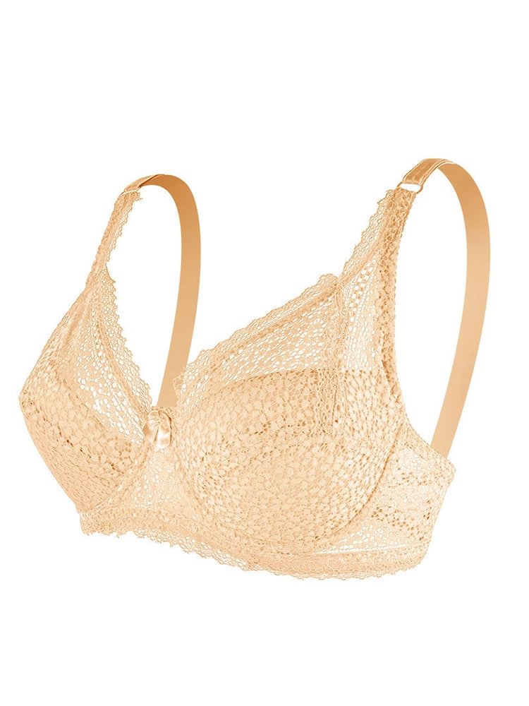 Sexy Deep Plunge Underwire Support Lace Bra