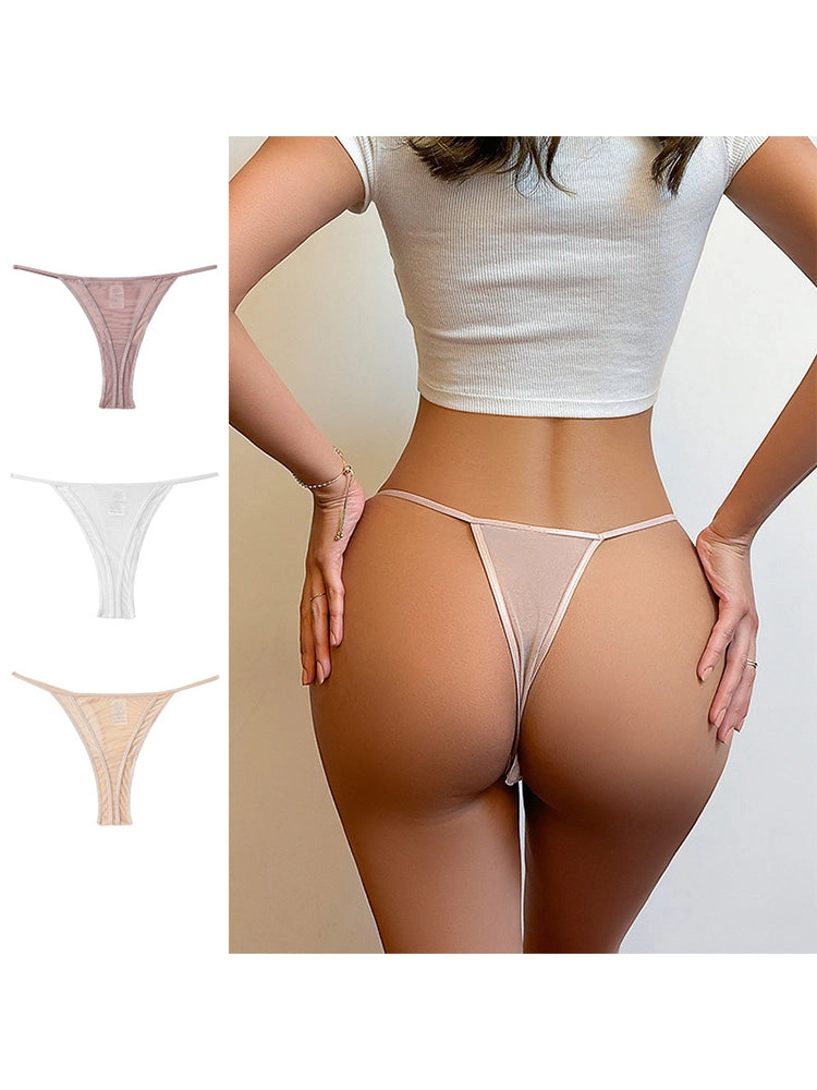Sexy Ice Silk Ultra-Thin Seamless Thong