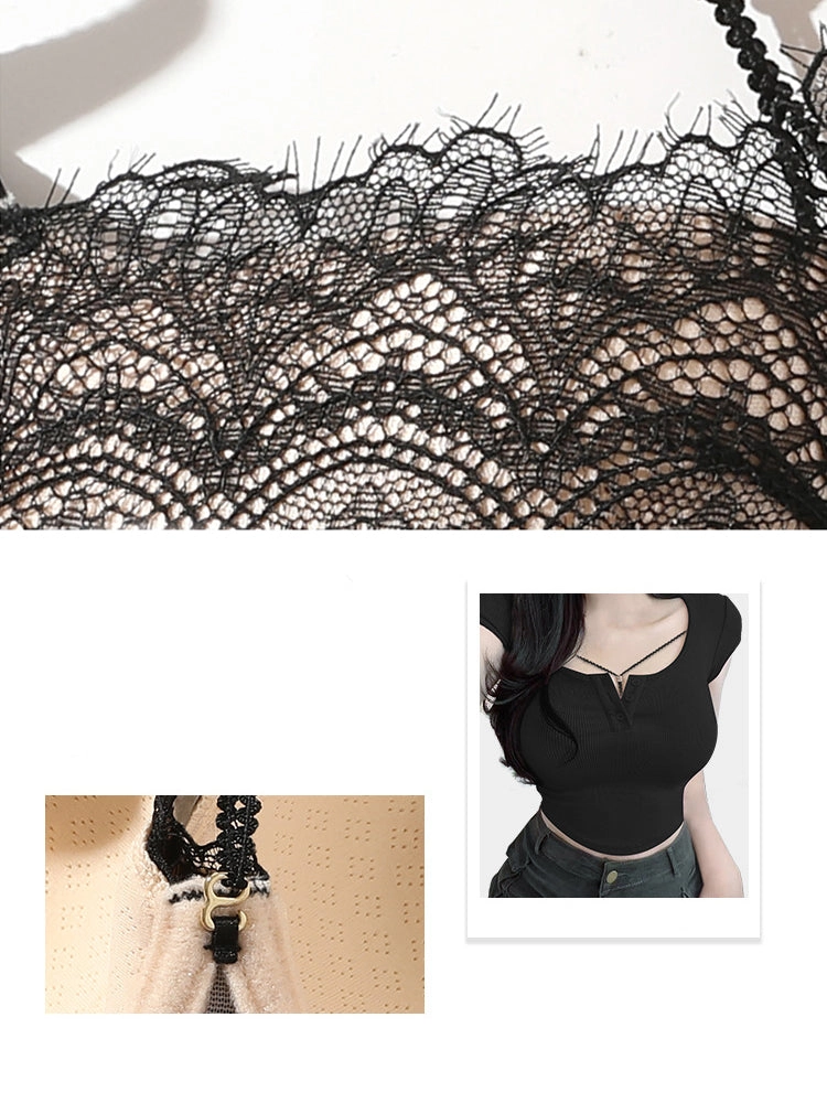 Sexy Lace Underwire Bra with Adjustable Front Design