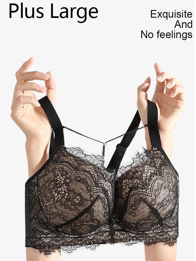 Sexy Lace Underwire Bra with Adjustable Front Design