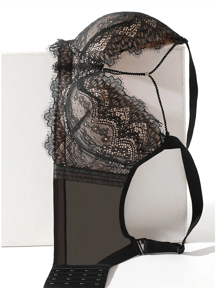 Sexy Lace Underwire Bra with Adjustable Front Design