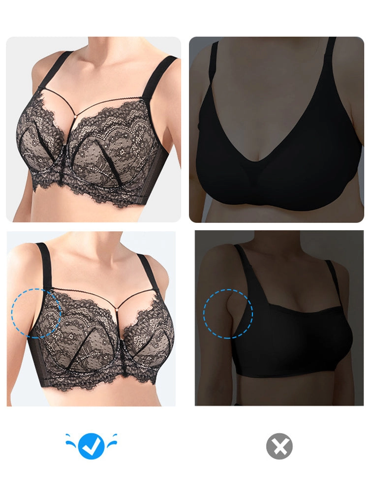 Sexy Lace Underwire Bra with Adjustable Front Design