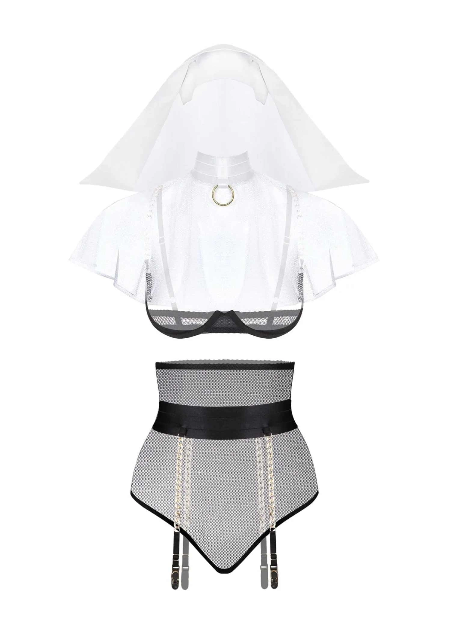 Sexy Nun Lingerie Set