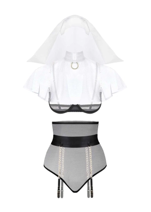 Sexy Nun Lingerie Set